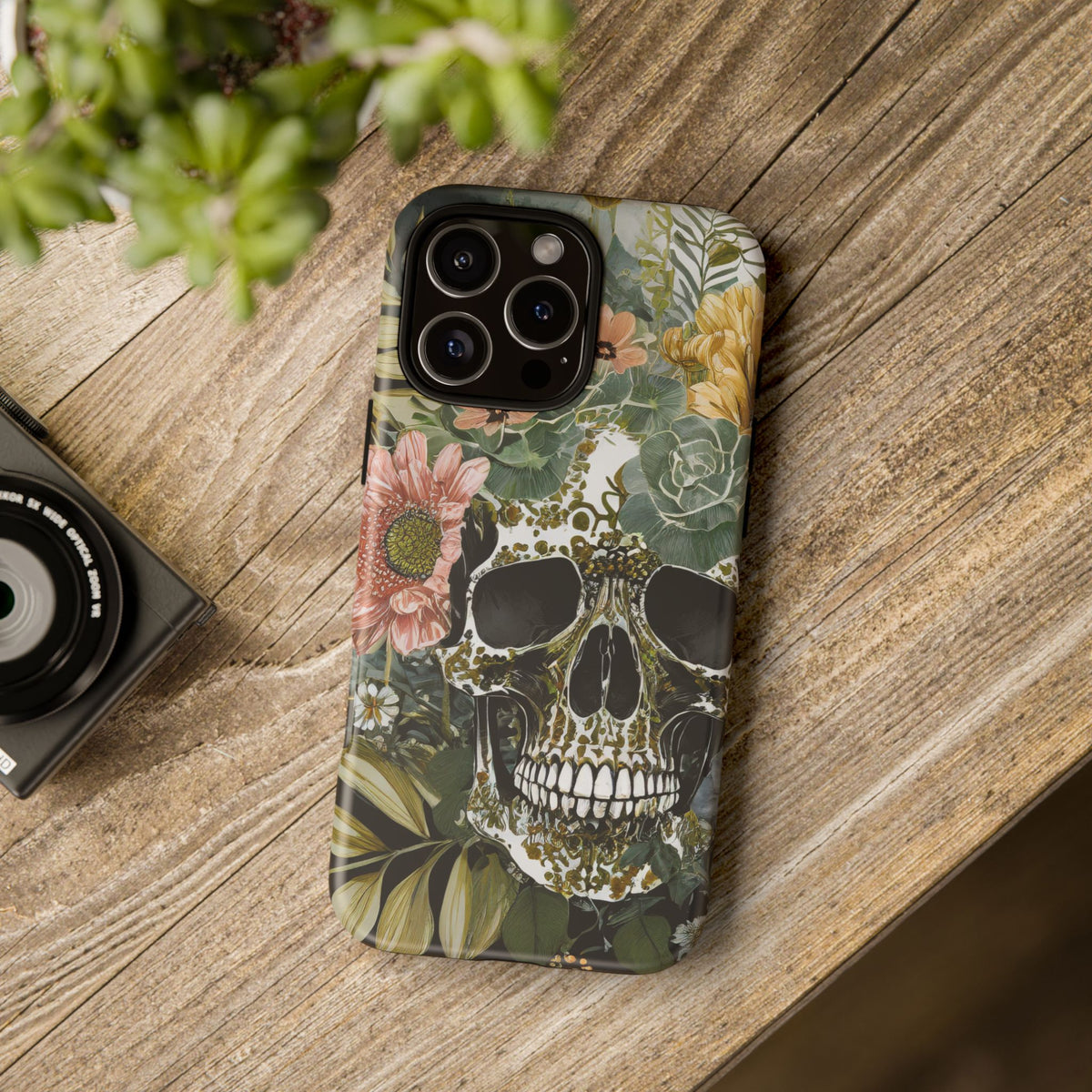 Floral Skull Tough Phone Case - Studio 653