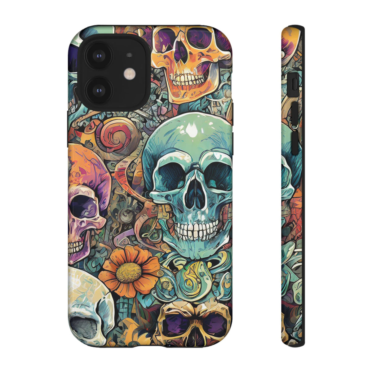 Artistic Skull Collage Tough Phone Case - Studio 653