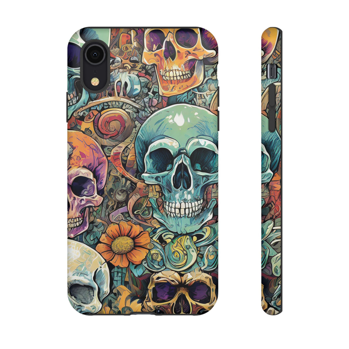 Artistic Skull Collage Tough Phone Case - Studio 653