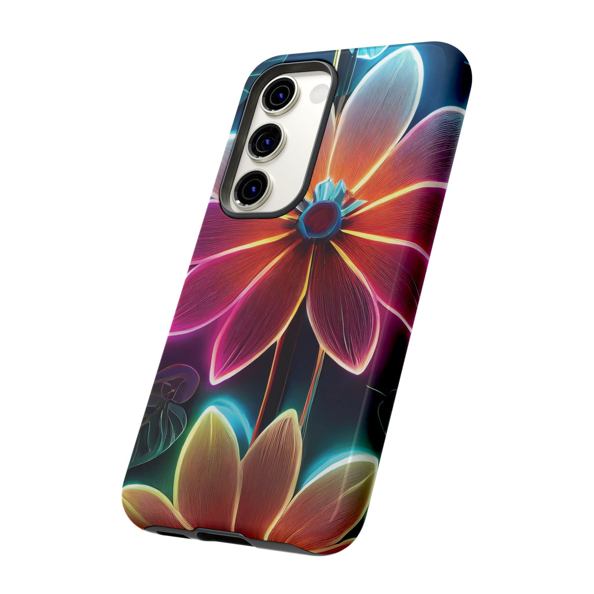 Vibrant Neon Flowers Tough Phone Case - Studio 653
