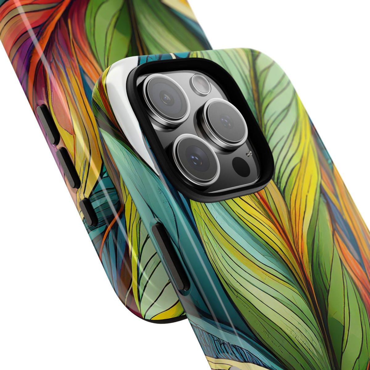 Vibrant Tropical Leaf Tough Phone Case - Studio 653