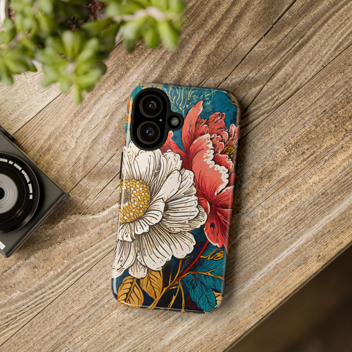 Artistic Floral Tough Phone Case - Studio 653