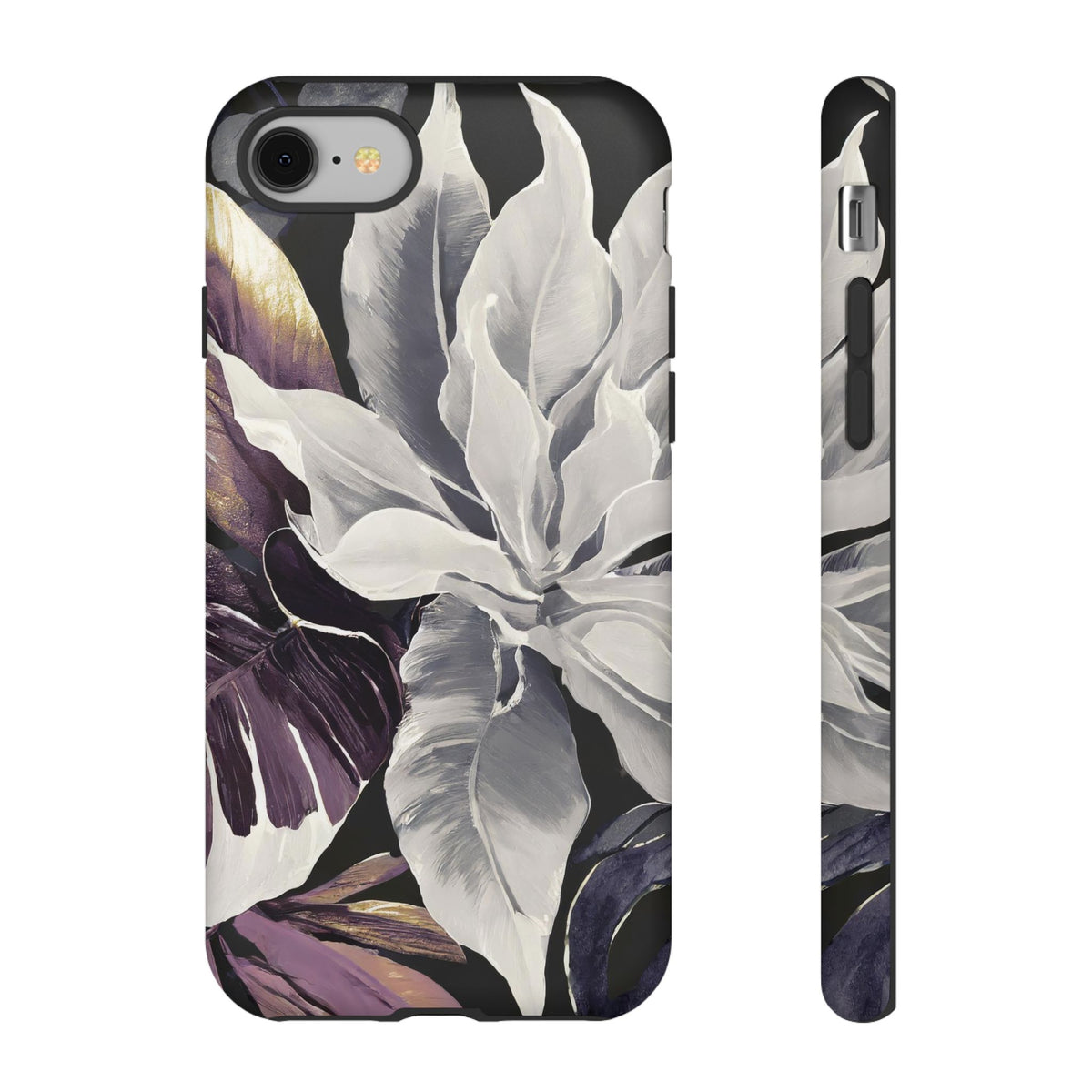 White & Plum Floral Tough Phone Case - Studio 653