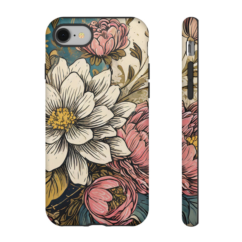 Beautiful White Floral Tough Case - Studio 653
