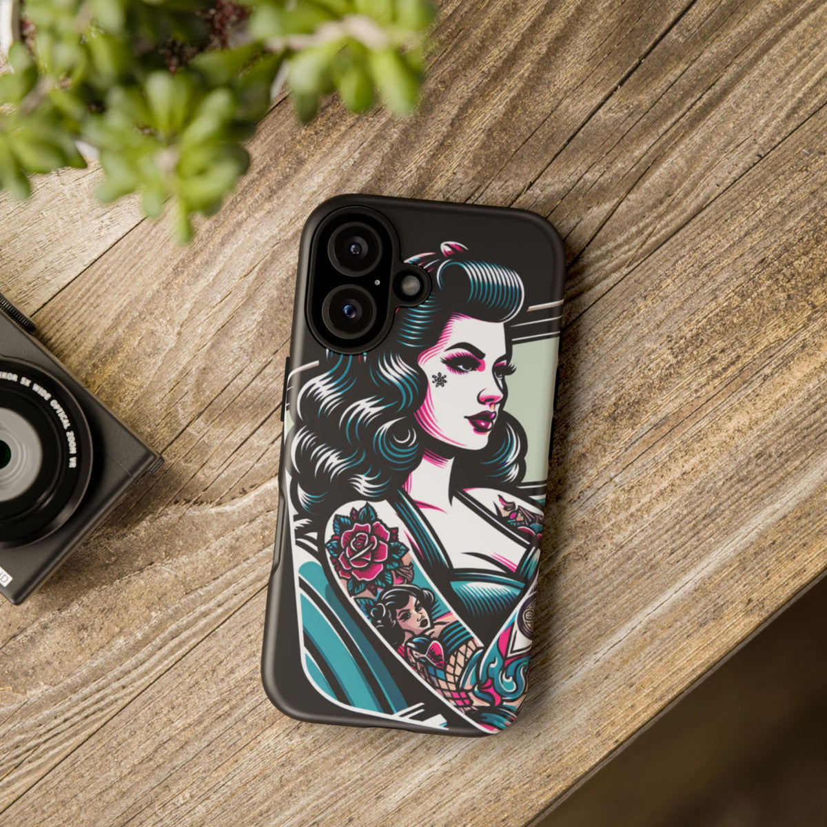 Vintage Retro Tattooed Pin Up Tough Phone Case - Studio 653