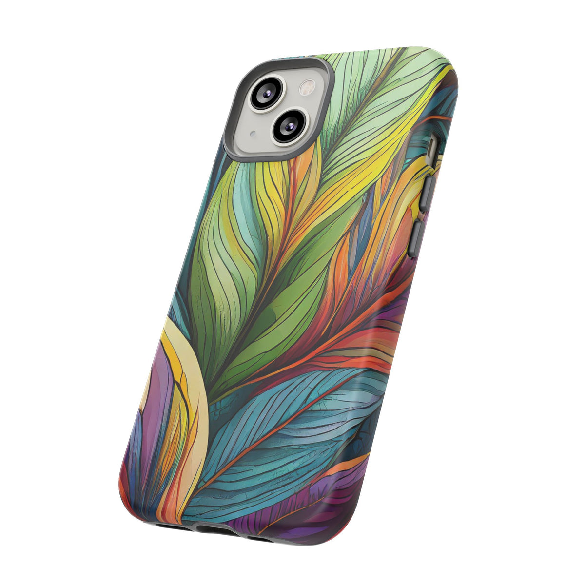 Vibrant Tropical Leaf Tough Phone Case - Studio 653