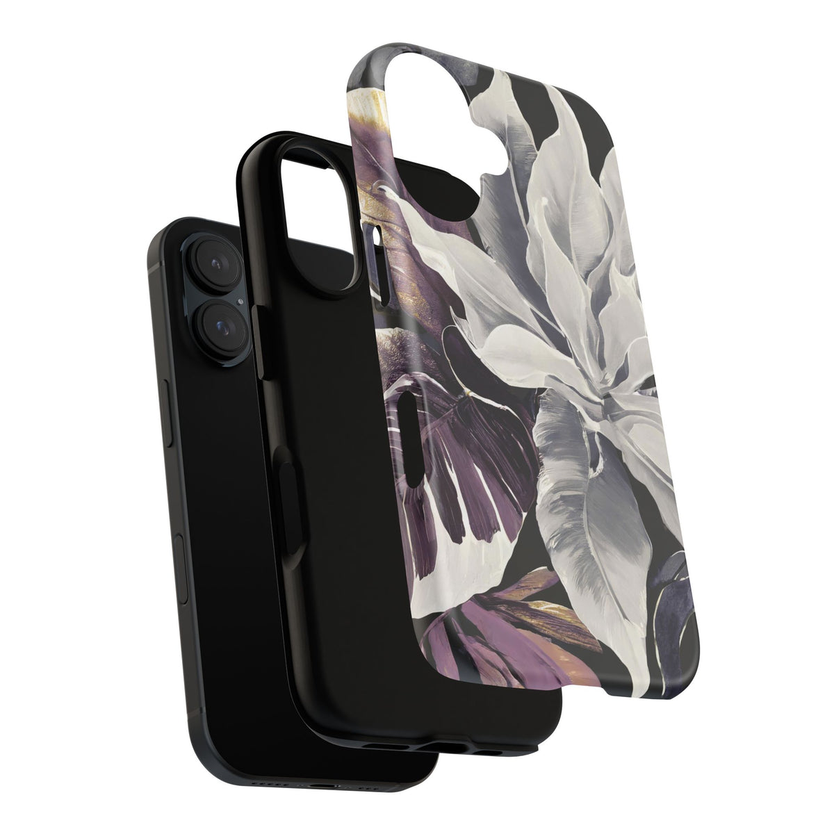 White & Plum Floral Tough Phone Case - Studio 653