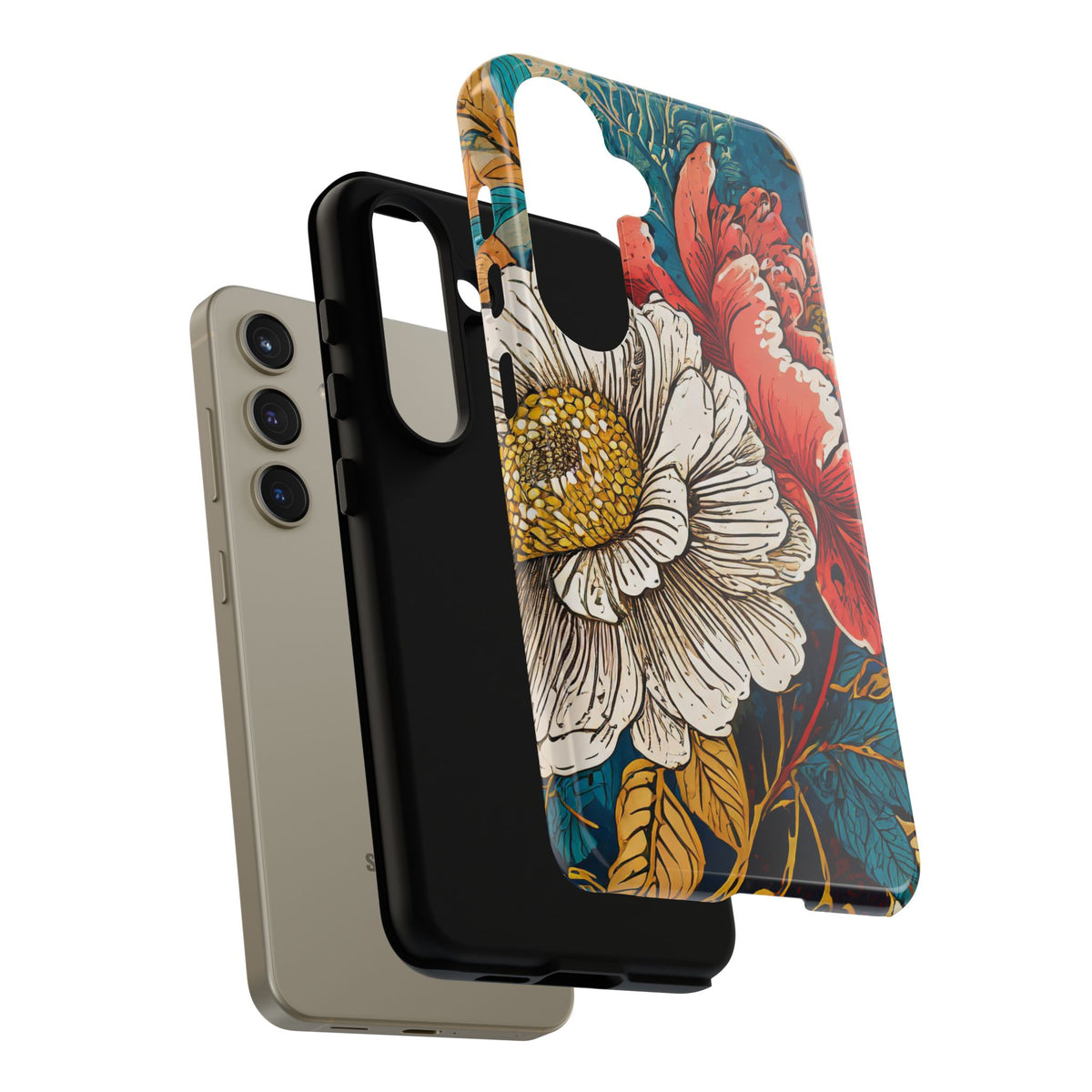 Artistic Floral Tough Phone Case - Studio 653