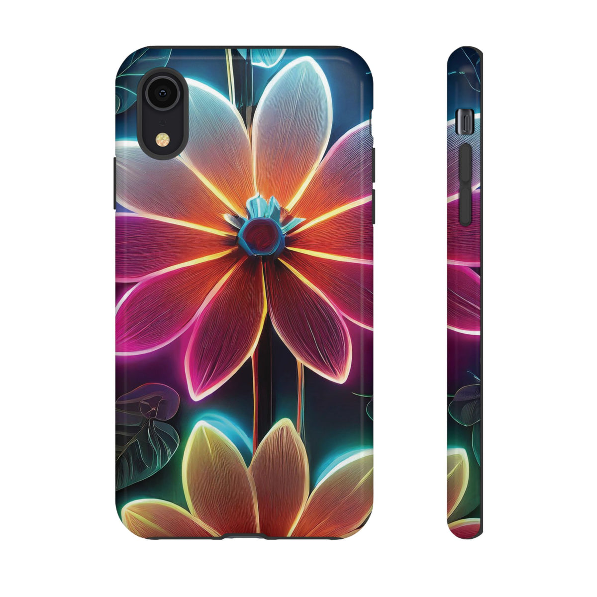 Vibrant Neon Flowers Tough Phone Case - Studio 653
