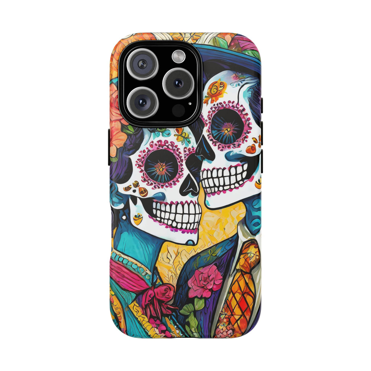 Loving Sugar Skull Couple Tough Phone Case - Studio 653