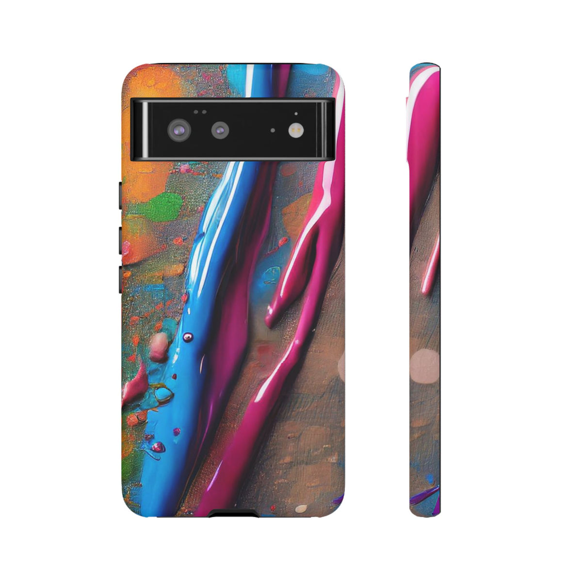 Colorful Artistic Paint Splatter Tough Phone Case - Studio 653