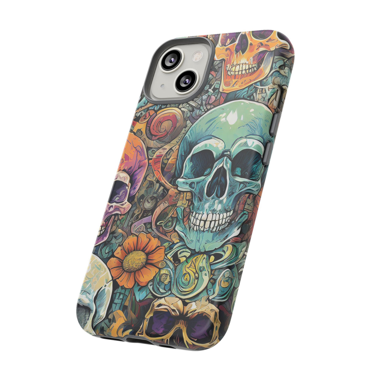 Artistic Skull Collage Tough Phone Case - Studio 653
