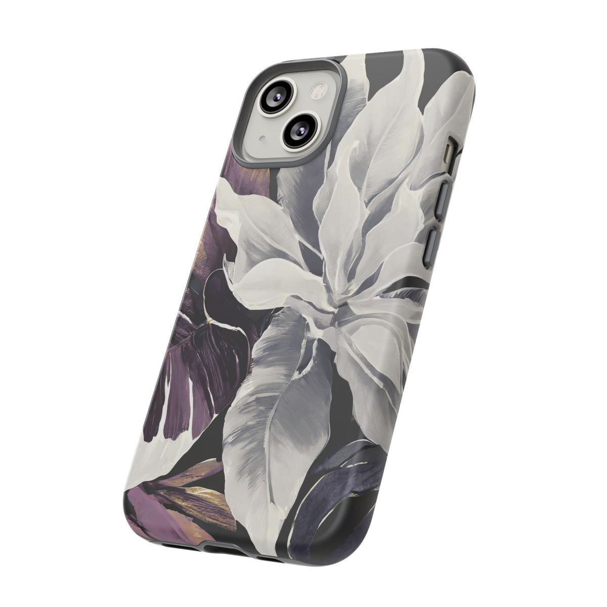 White & Plum Floral Tough Phone Case - Studio 653