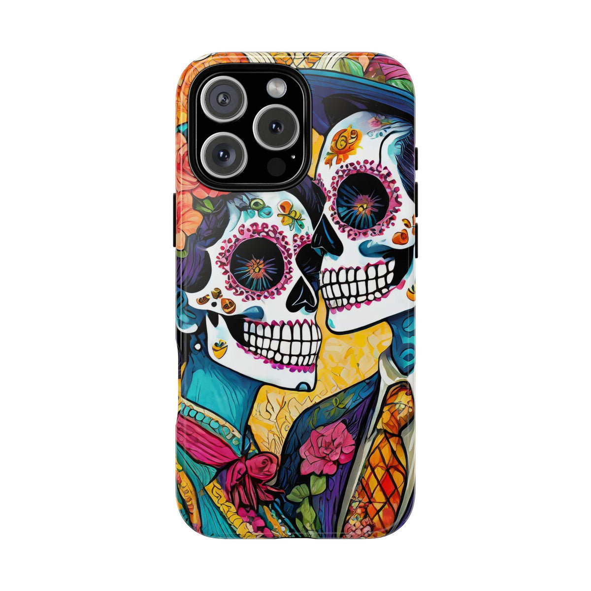 Loving Sugar Skull Couple Tough Phone Case - Studio 653