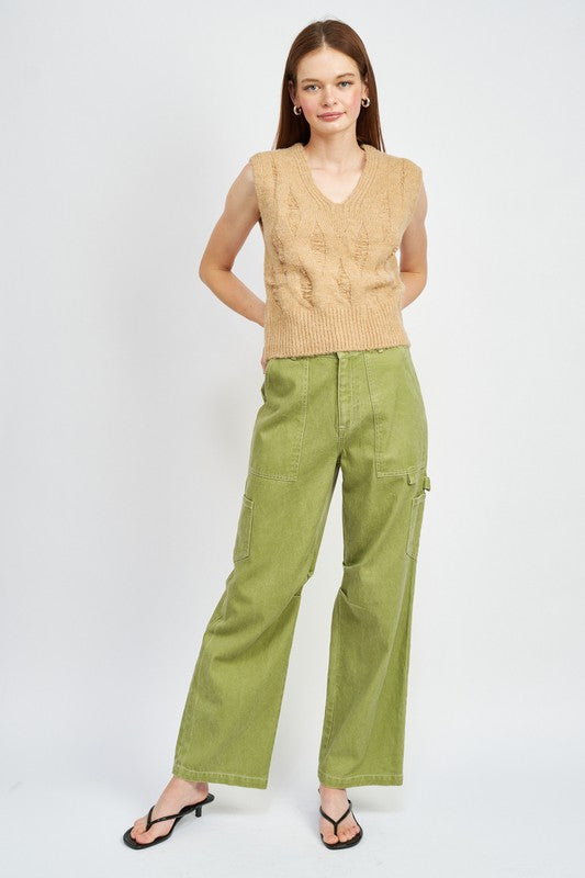 Emory Park High Rise Fit Cargo Pants - Studio 653