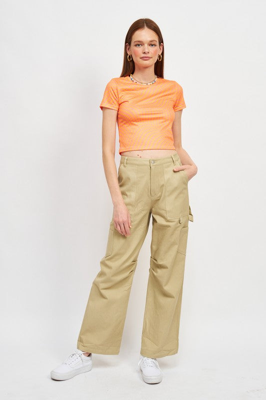 Emory Park High Rise Fit Cargo Pants - Studio 653