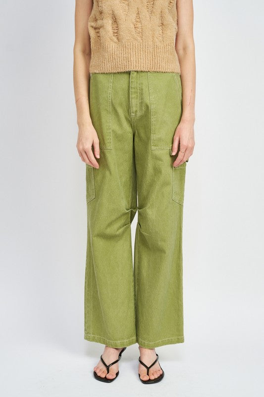 Emory Park High Rise Fit Cargo Pants - Studio 653
