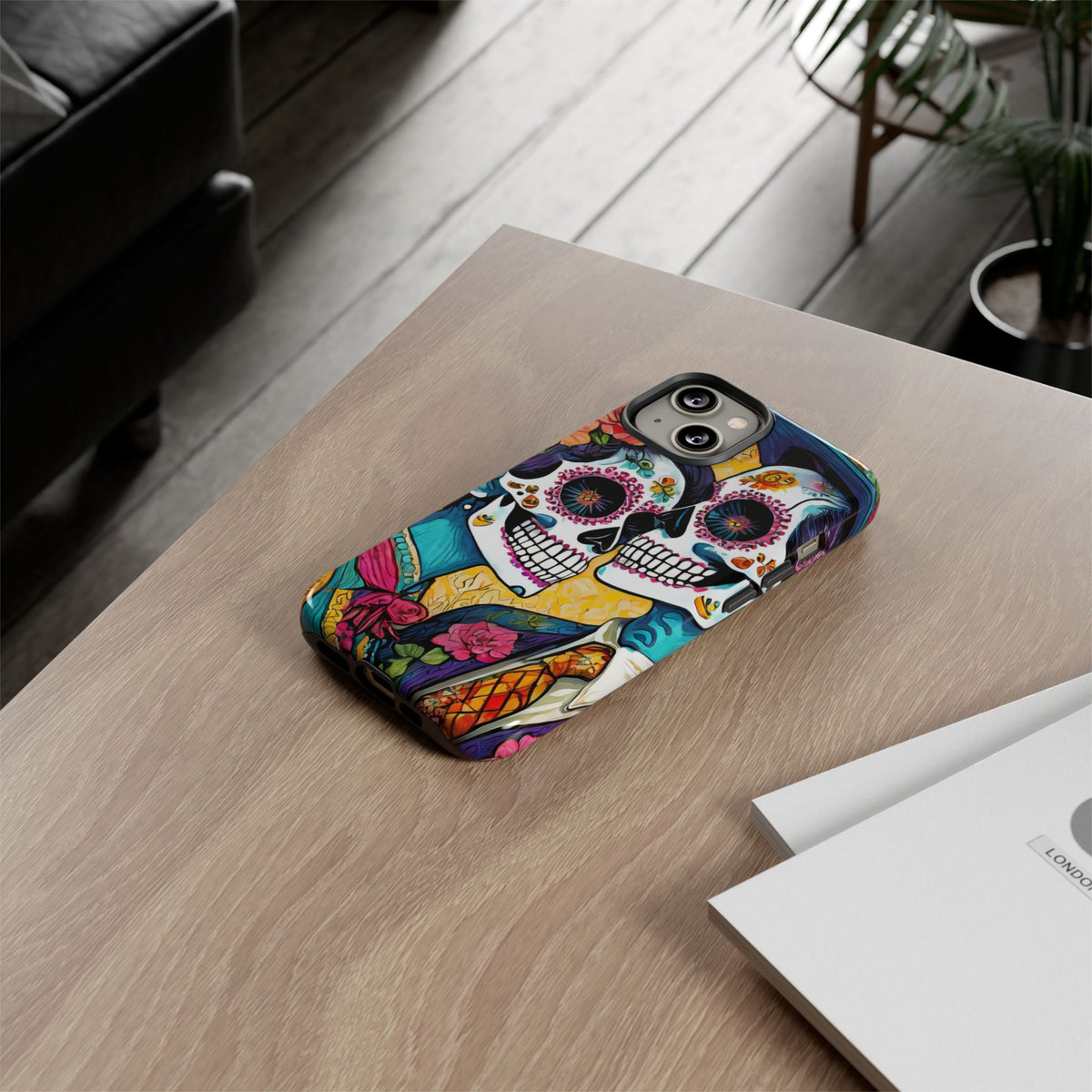 Loving Sugar Skull Couple Tough Phone Case - Studio 653