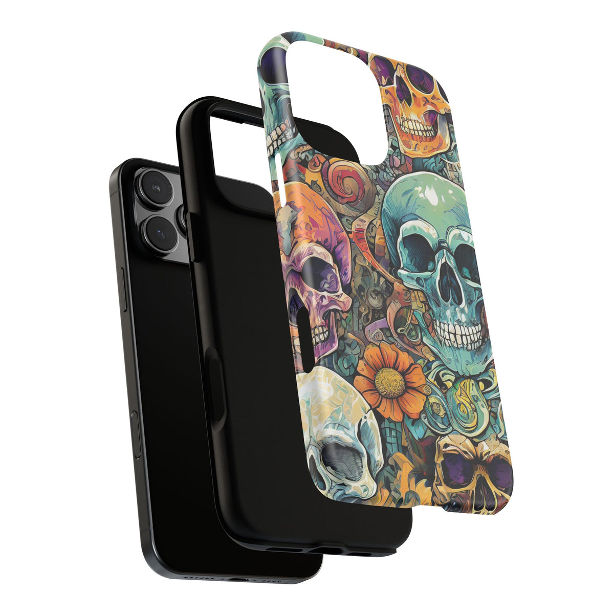 Artistic Skull Collage Tough Phone Case - Studio 653