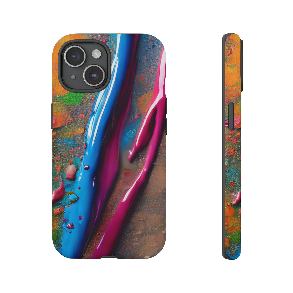 Colorful Artistic Paint Splatter Tough Phone Case - Studio 653