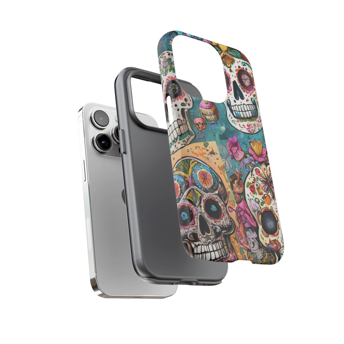 Vibrant Sugar Skull Tough Phone Case - Studio 653