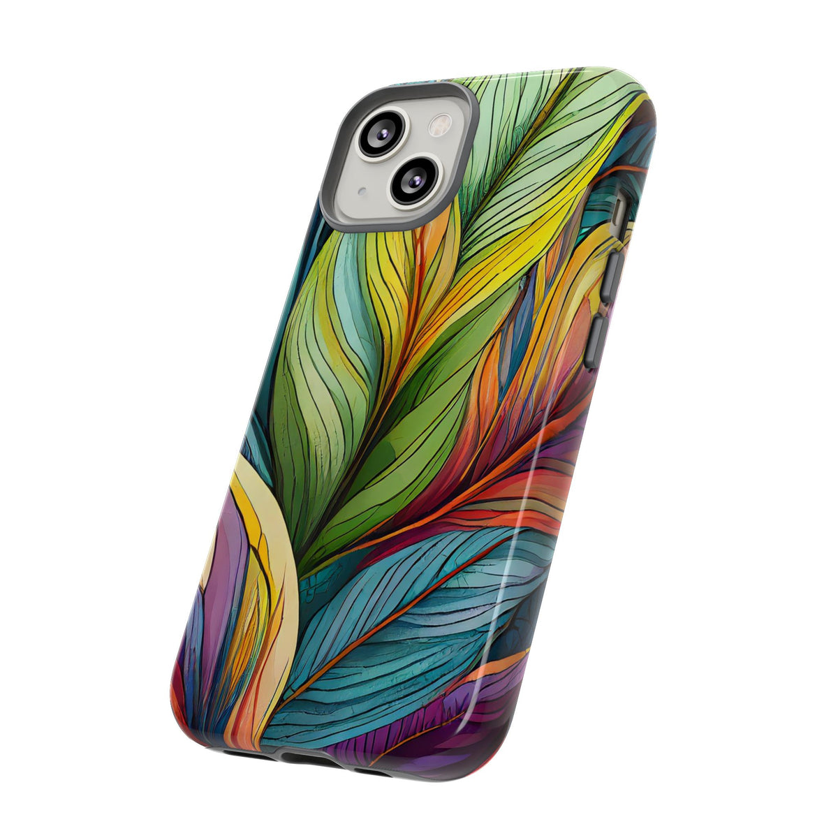 Vibrant Tropical Leaf Tough Phone Case - Studio 653