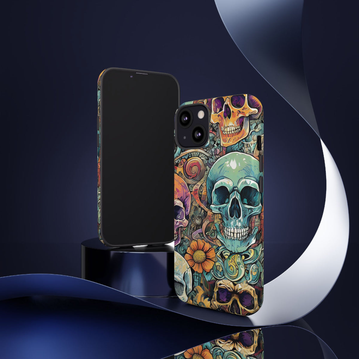 Artistic Skull Collage Tough Phone Case - Studio 653