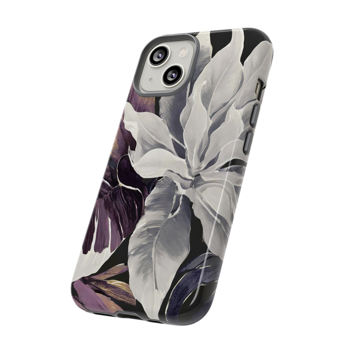 White & Plum Floral Tough Phone Case - Studio 653
