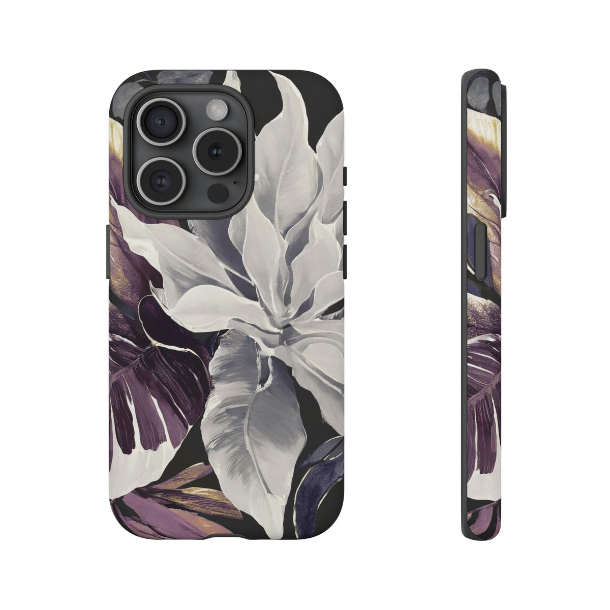 White & Plum Floral Tough Phone Case - Studio 653