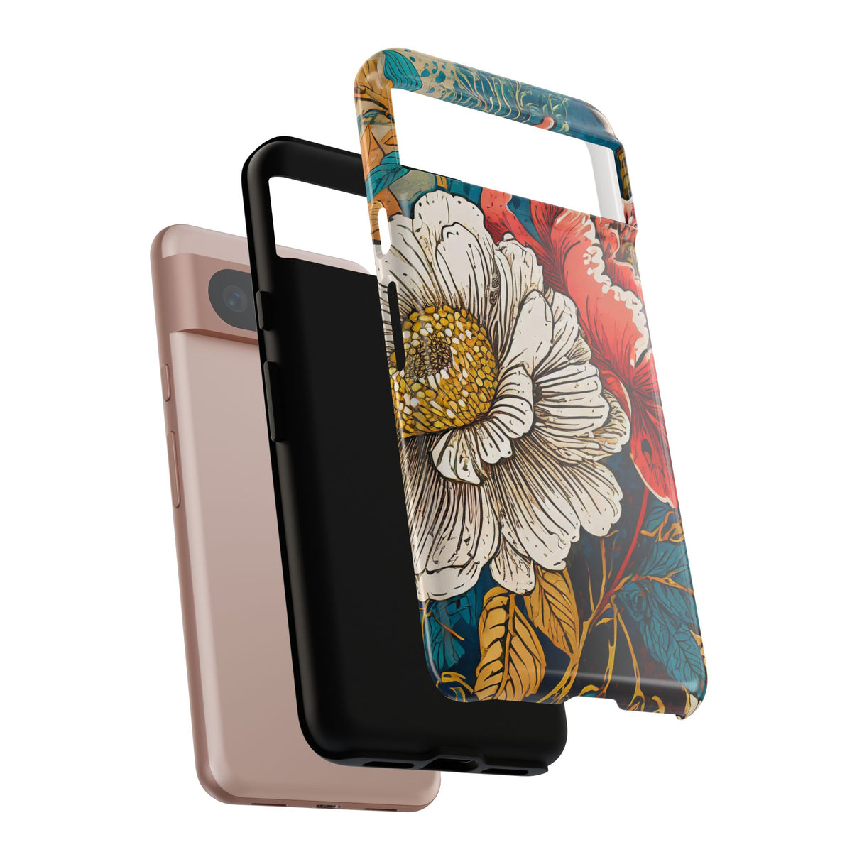 Artistic Floral Tough Phone Case - Studio 653