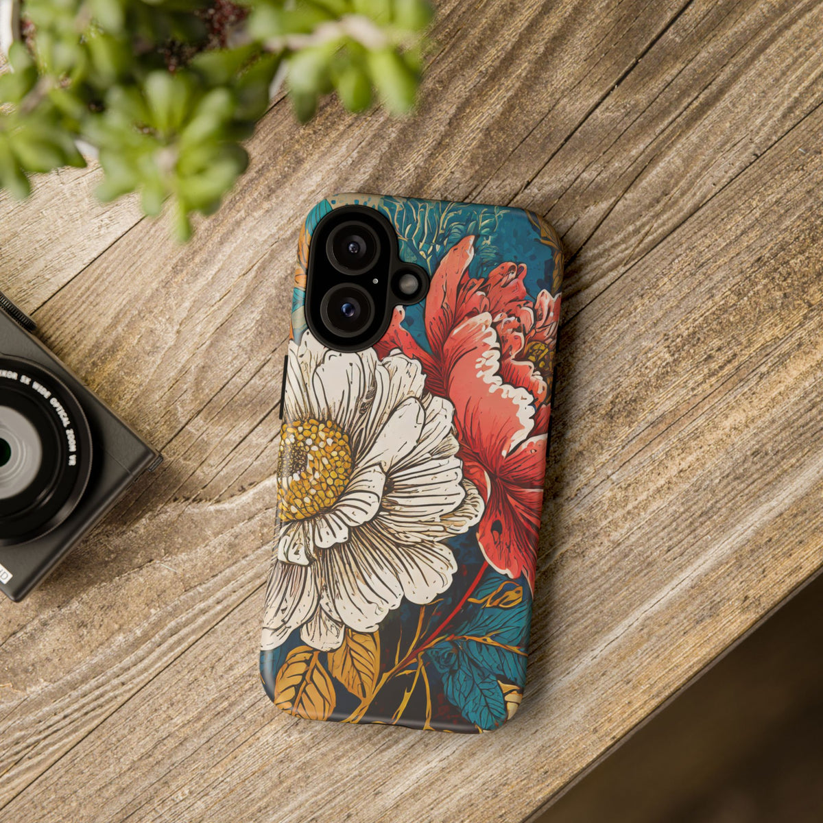Artistic Floral Tough Phone Case - Studio 653