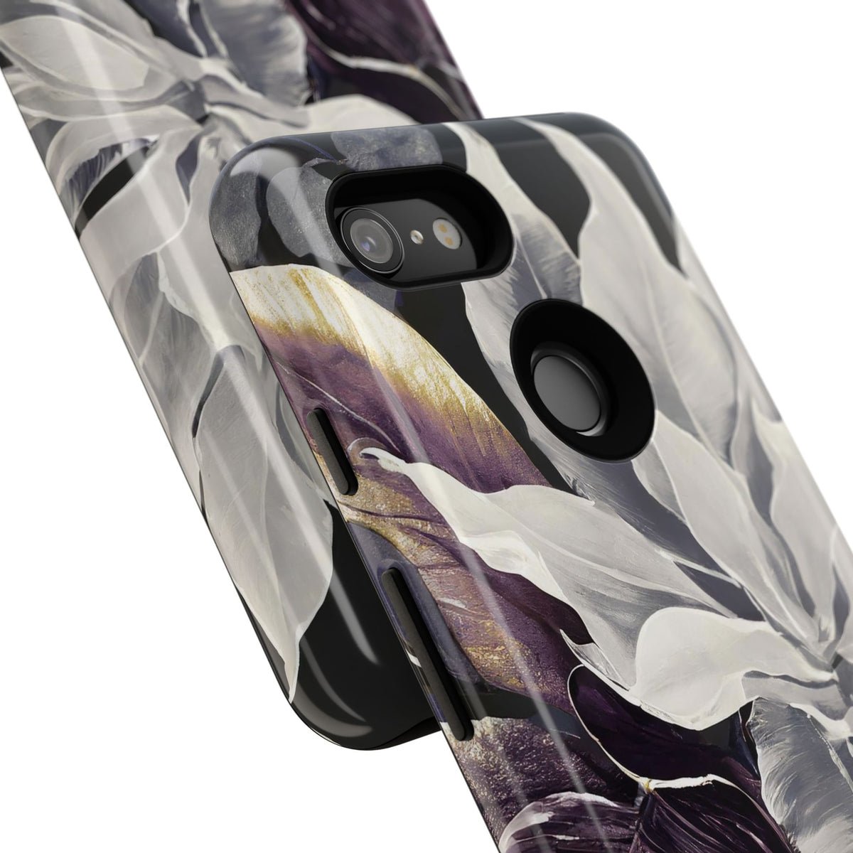 White & Plum Floral Tough Phone Case - Studio 653