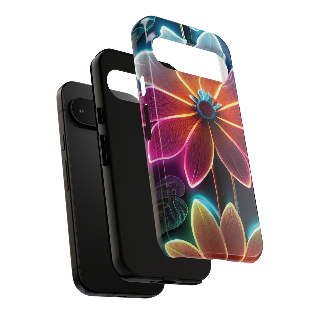Vibrant Neon Flowers Tough Phone Case - Studio 653