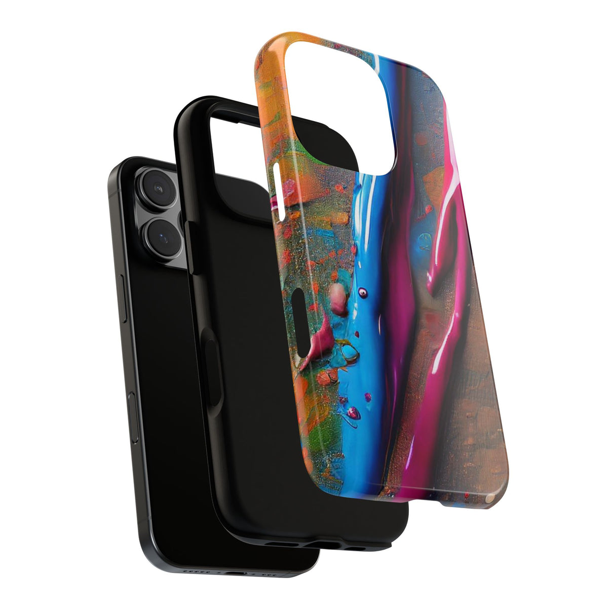 Colorful Artistic Paint Splatter Tough Phone Case - Studio 653