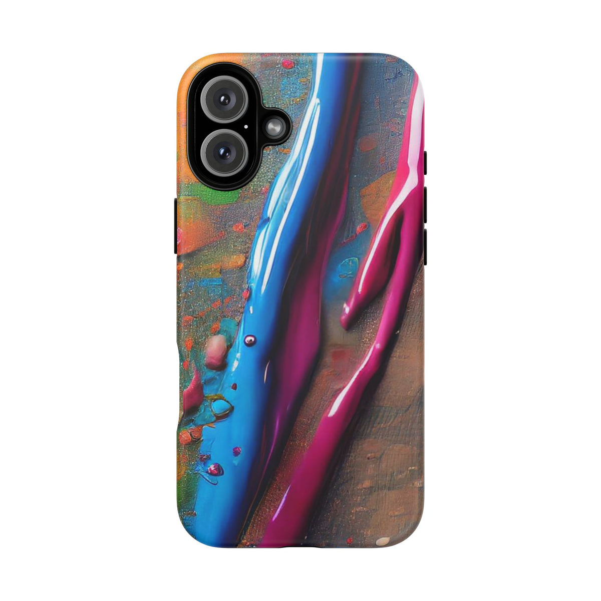 Colorful Artistic Paint Splatter Tough Phone Case - Studio 653