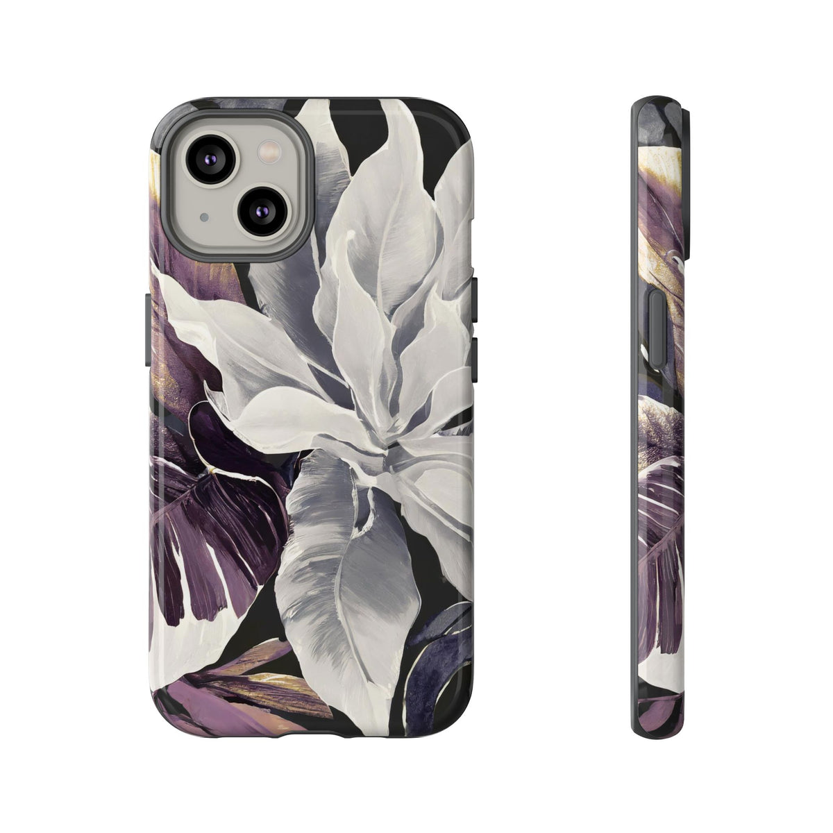 White & Plum Floral Tough Phone Case - Studio 653