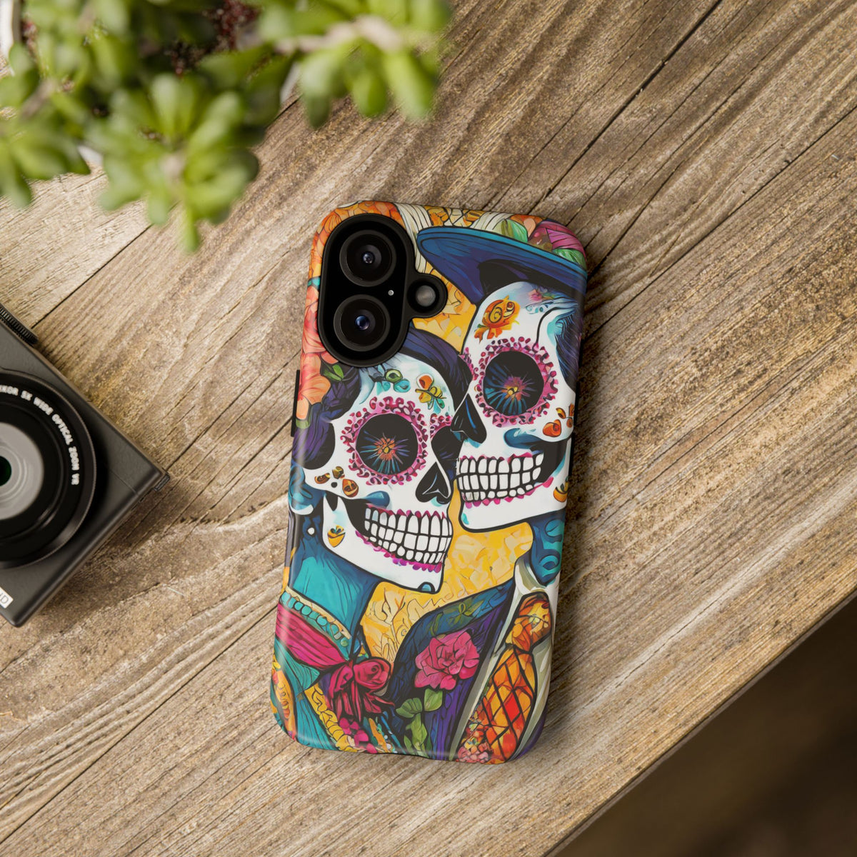 Loving Sugar Skull Couple Tough Phone Case - Studio 653