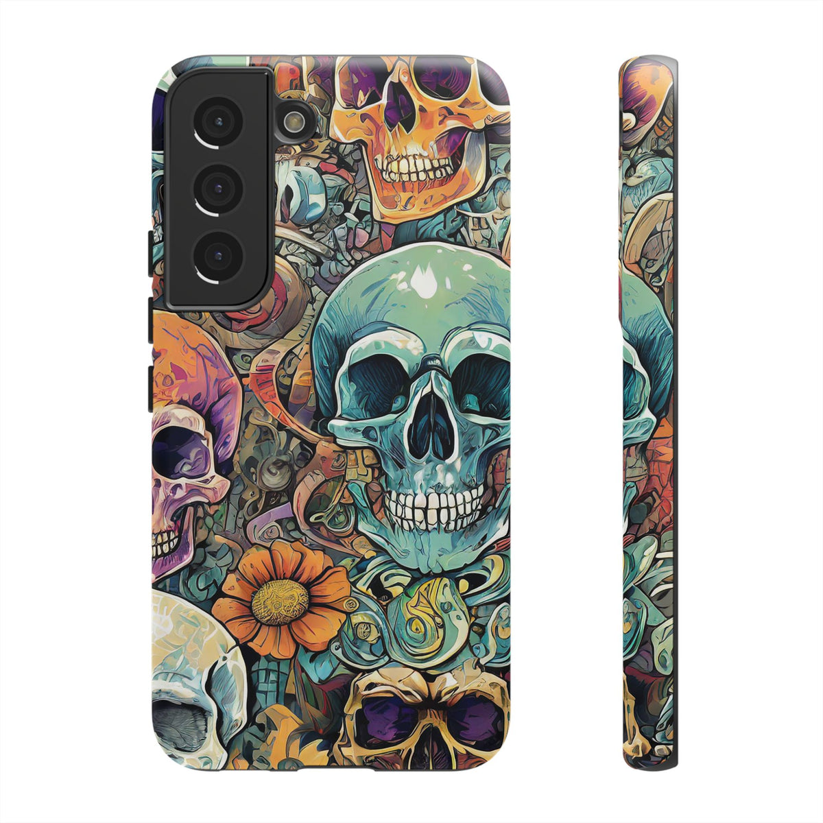 Artistic Skull Collage Tough Phone Case - Studio 653