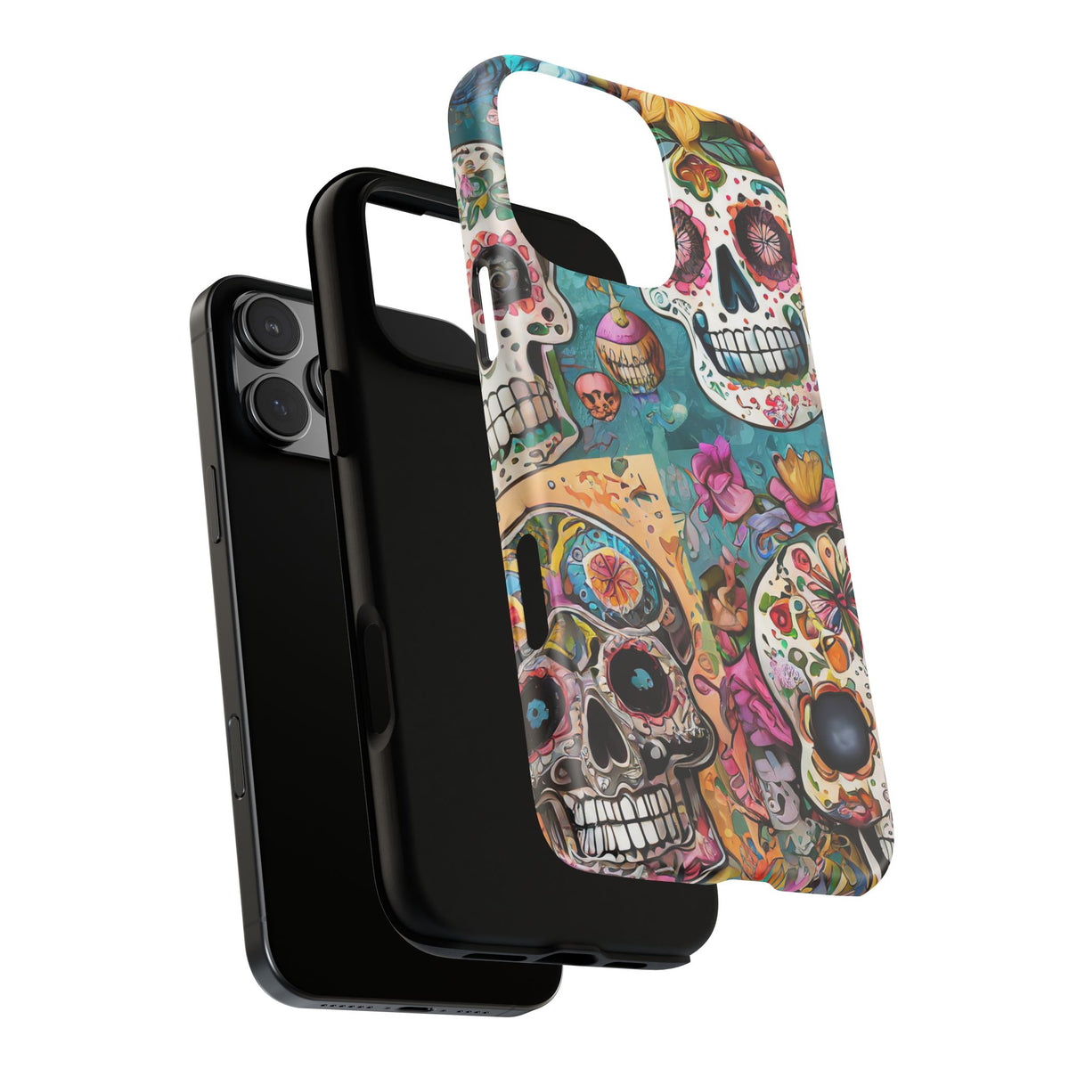 Vibrant Sugar Skull Tough Phone Case - Studio 653