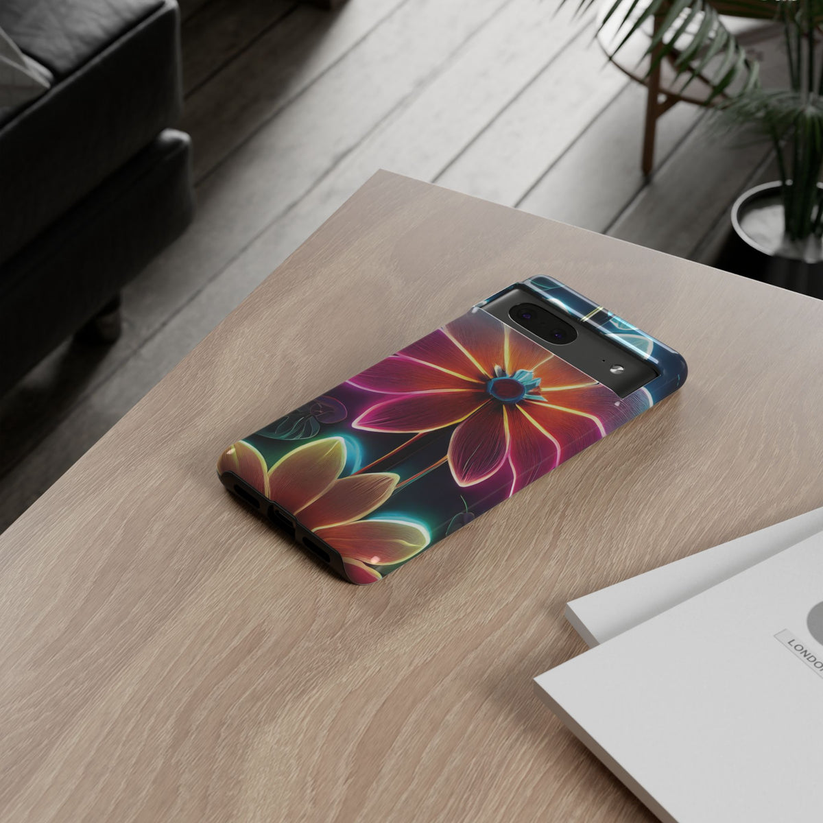 Vibrant Neon Flowers Tough Phone Case - Studio 653