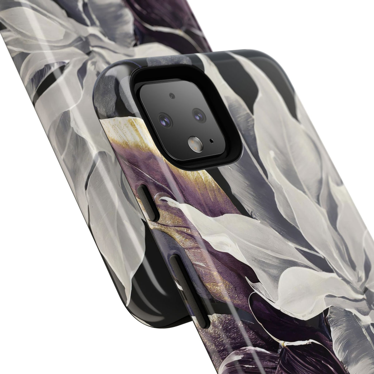 White & Plum Floral Tough Phone Case - Studio 653