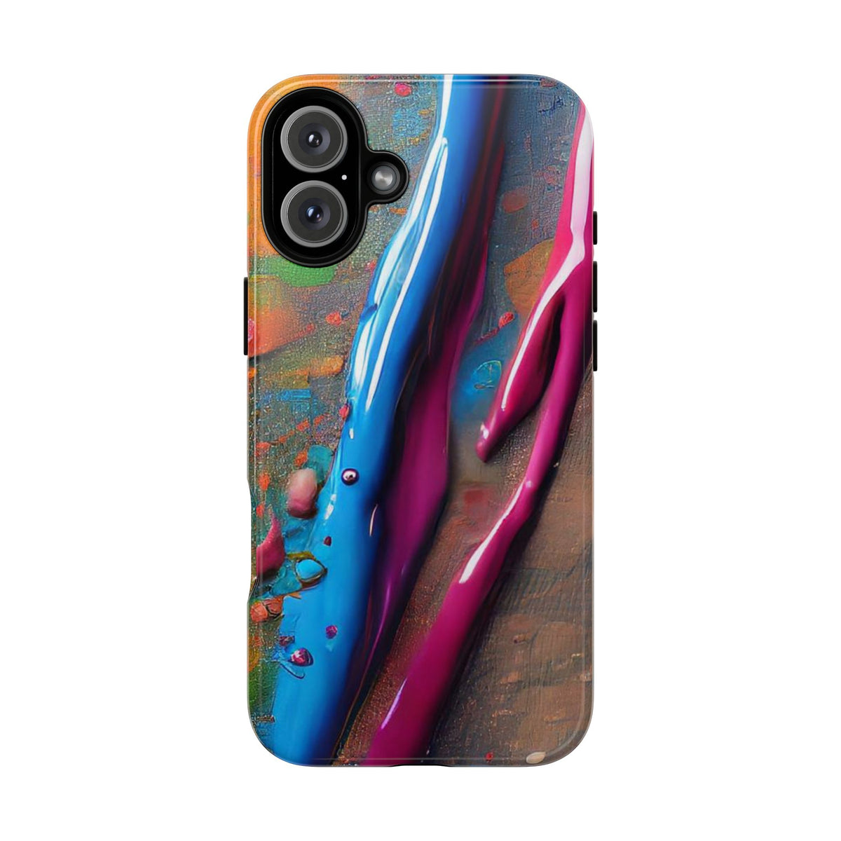 Colorful Artistic Paint Splatter Tough Phone Case - Studio 653