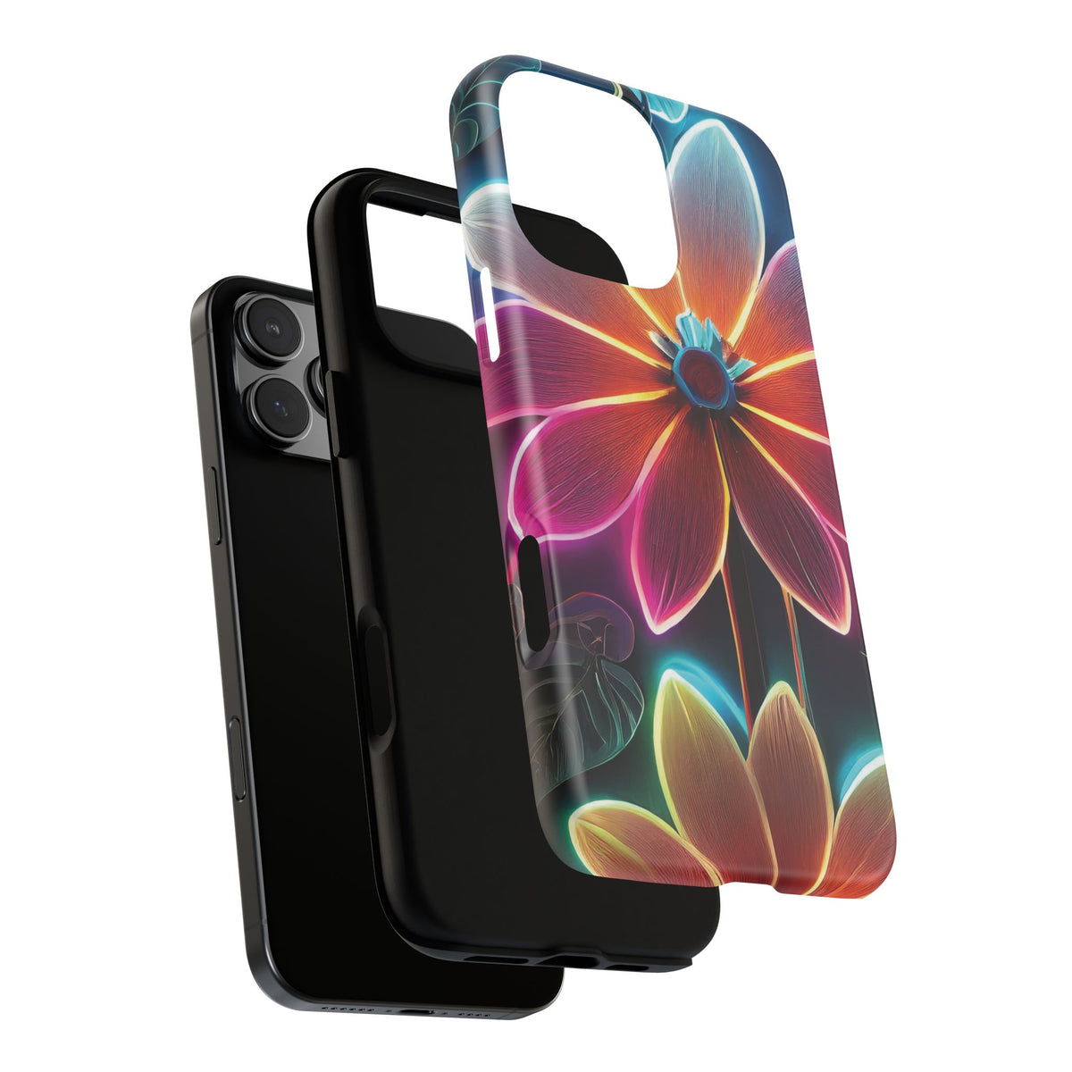 Vibrant Neon Flowers Tough Phone Case - Studio 653