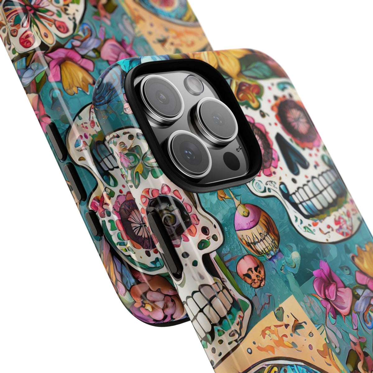 Vibrant Sugar Skull Tough Phone Case - Studio 653