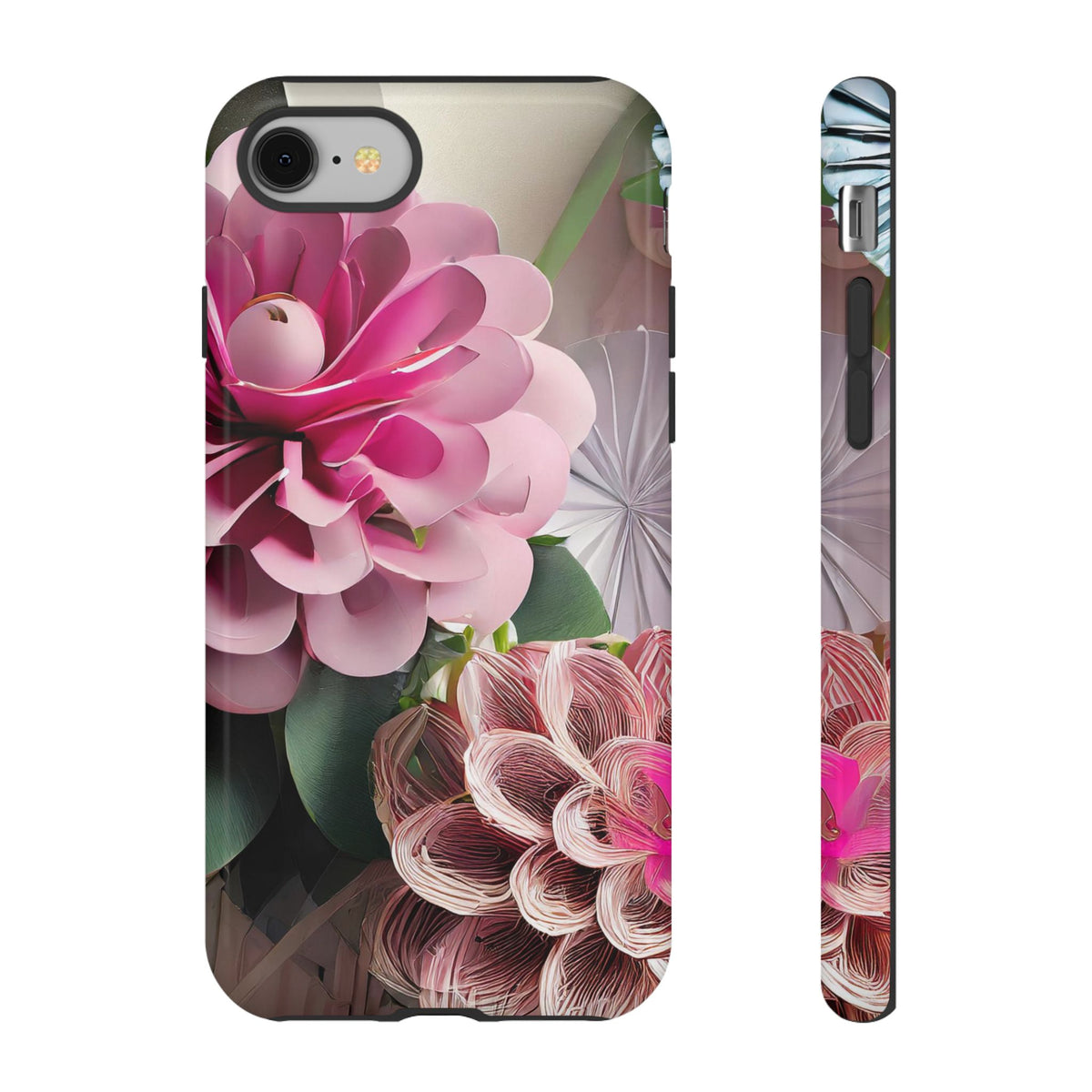 Elegant Paper Flowers Tough Phone Case