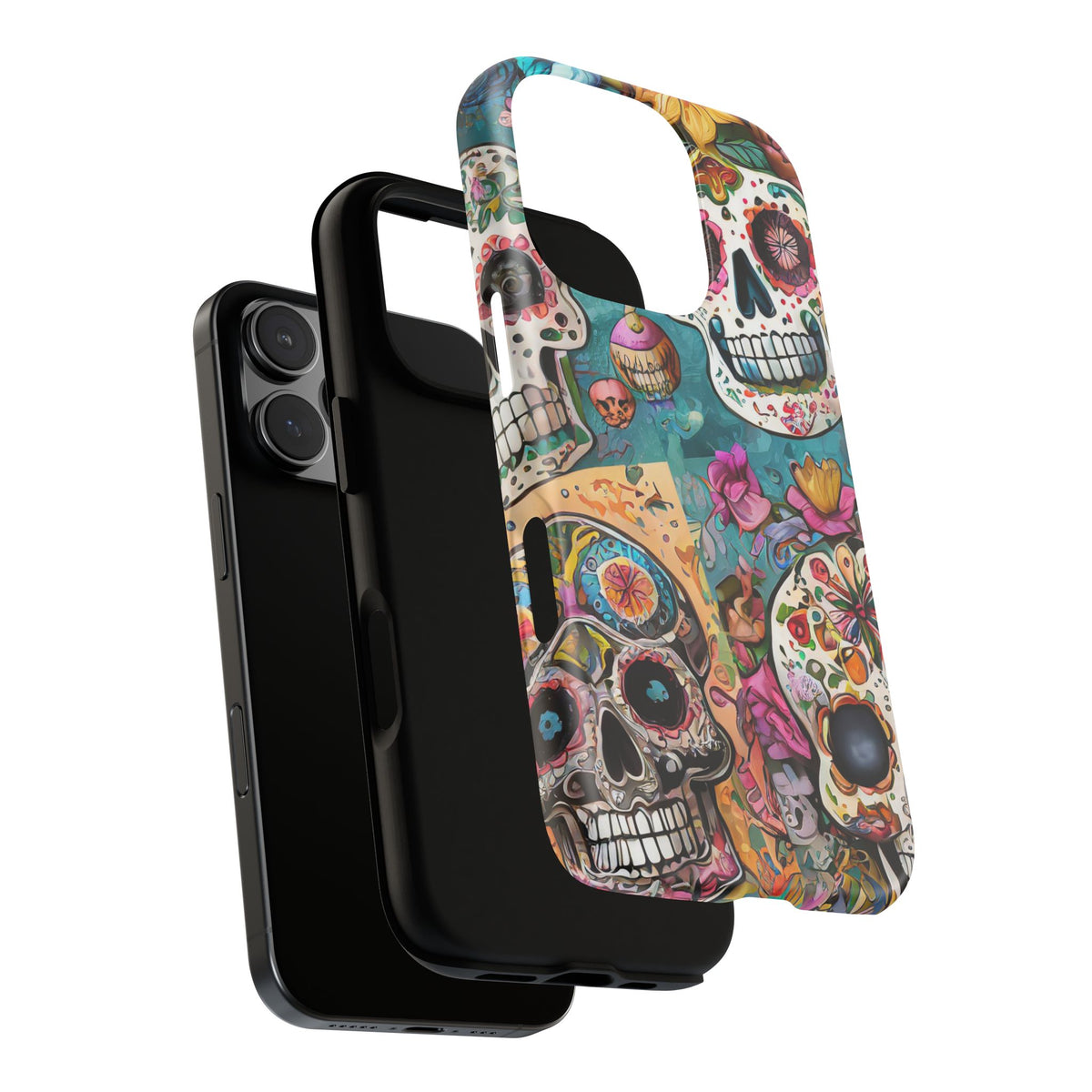 Vibrant Sugar Skull Tough Phone Case - Studio 653