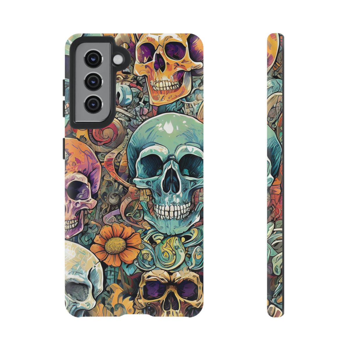 Artistic Skull Collage Tough Phone Case - Studio 653