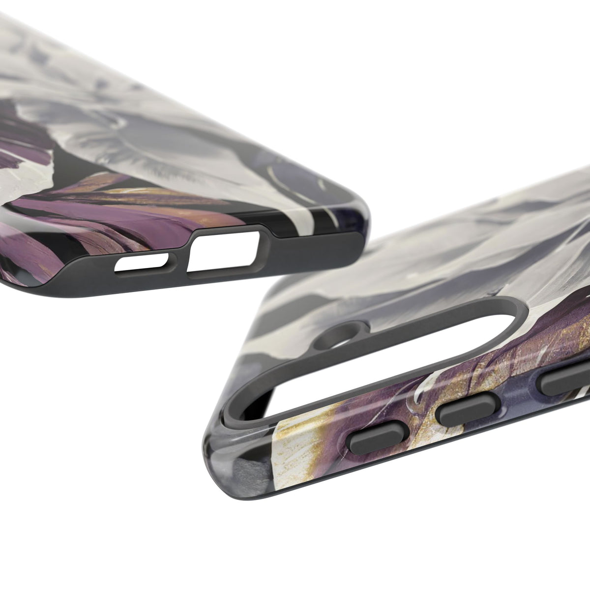 White & Plum Floral Tough Phone Case - Studio 653