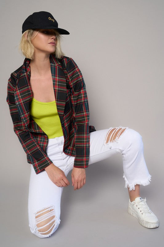 Insane Gene High Rise Destroyed Straight Crop Jeans - Studio 653