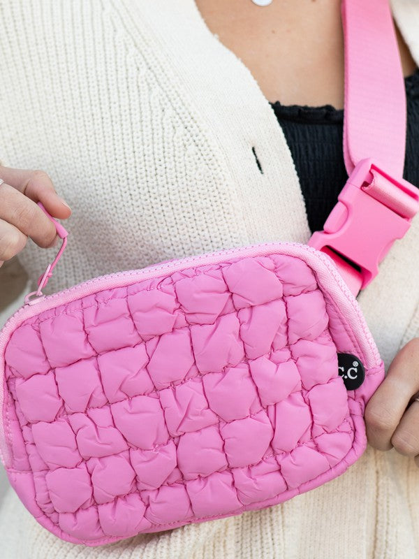 CC Quilted Puffer Belt Fanny Bag - Studio 653